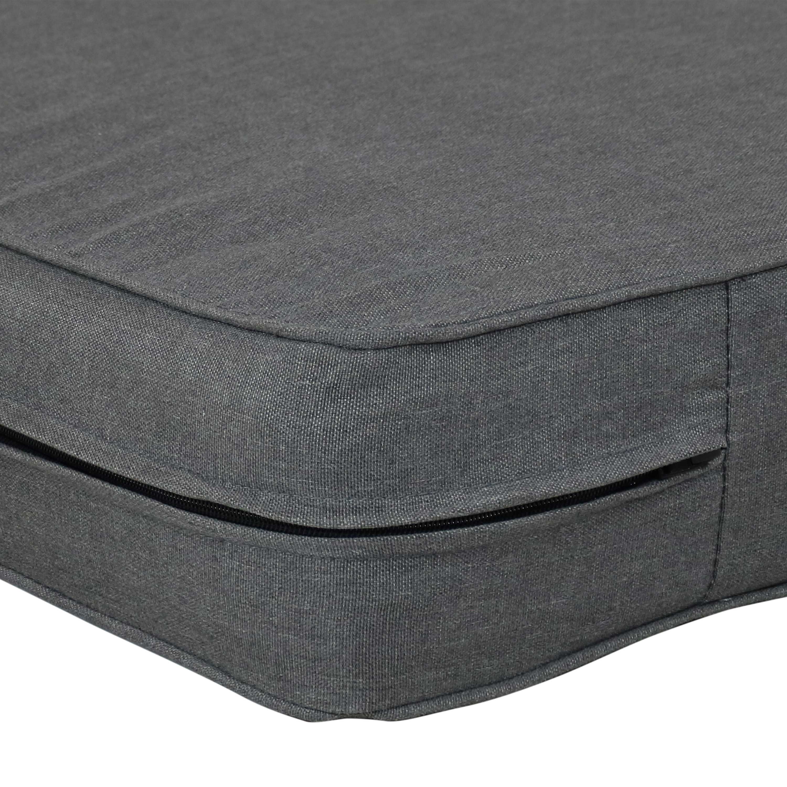 Alt View 5. Sunnydaze - Polyester Indoor and Outdoor Back and Seat Cushions - Gray.