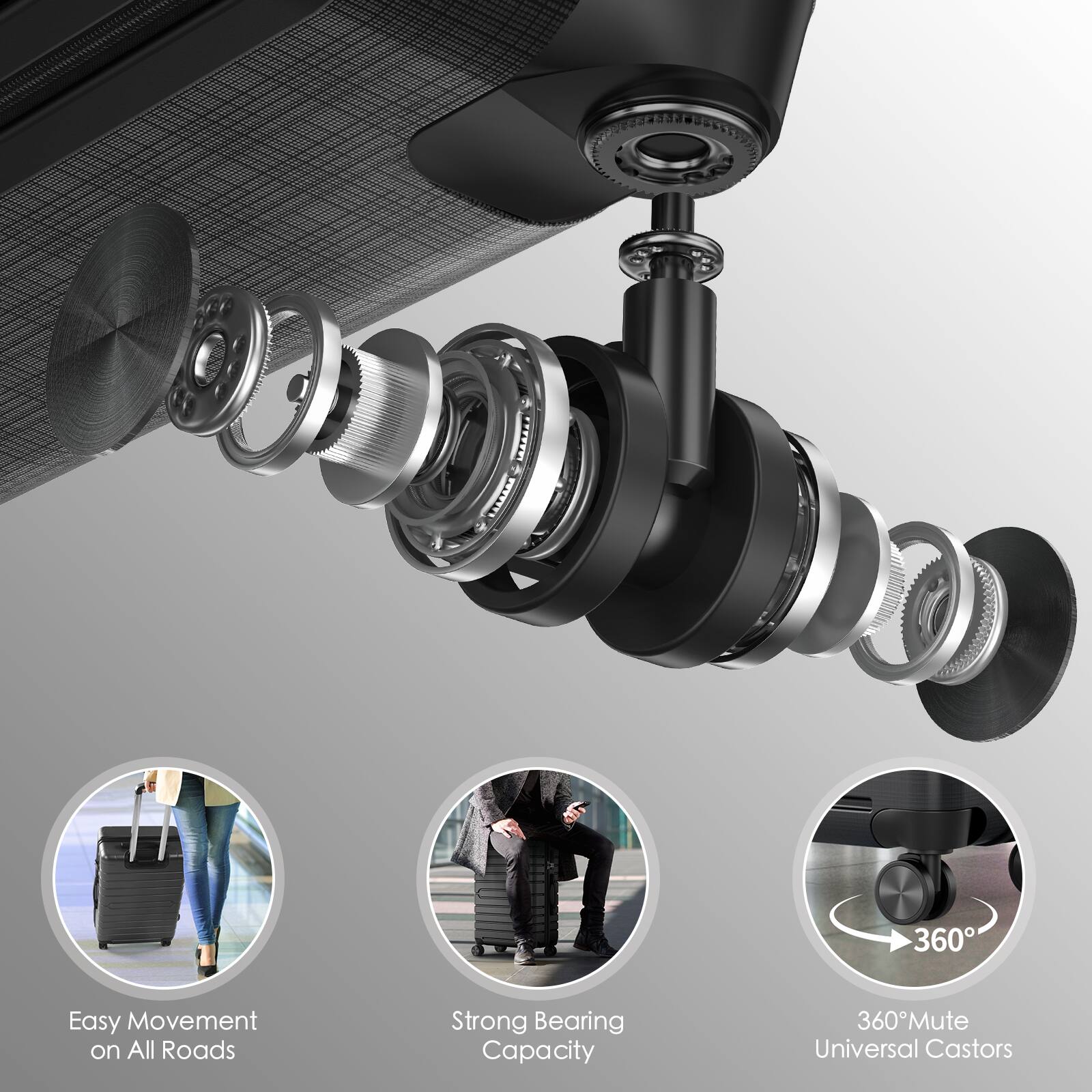 Adiel LFD 360  
Easy Movement on All Roads  
Strong Bearing Capacity  
360° Mute Universal Castors