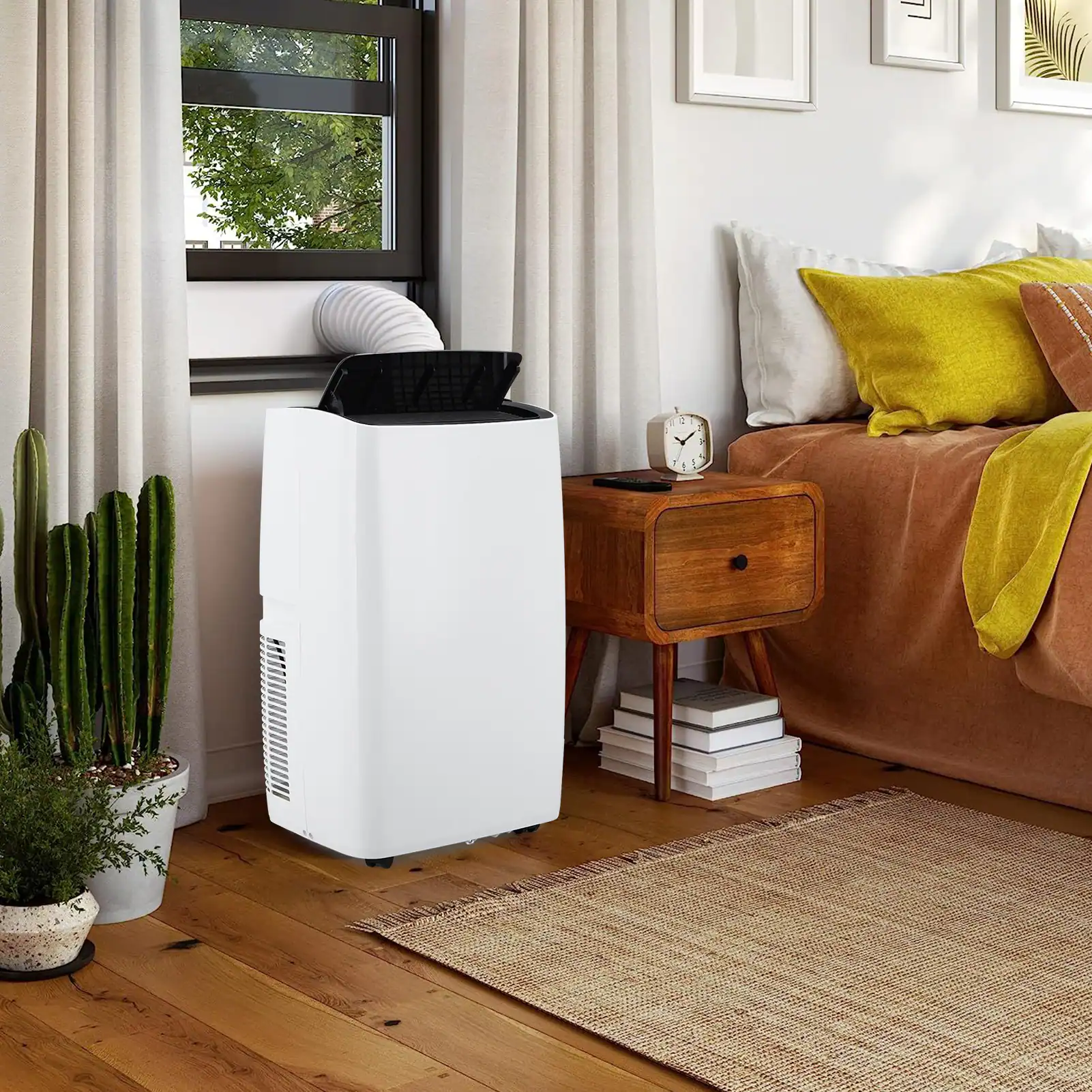 Alt View 4. Acekool - 3-In-1 Portable Air Conditioner 8000 BTUs 12,000BTU Quiet AC Unit with Window Kit - White.