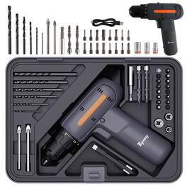 Topteng - 12V Cordless Drill & 32-Piece Stackable Tool Kit - 20N·m Torque, 2000mAh, Modular X-Tray System