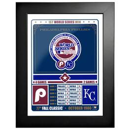 Mustang Drinkware - 1980 World Series Champions 12'' x 16'' Fall Classic Framed Photo - Multicolor