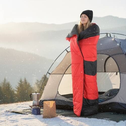 Alt View 8. Winado - 1PC Rectangular Waterproof Sleeping Bag with Multi USB Heating Pads, Lightweight for Outdoor Backpacking Hiking Camping - Red.