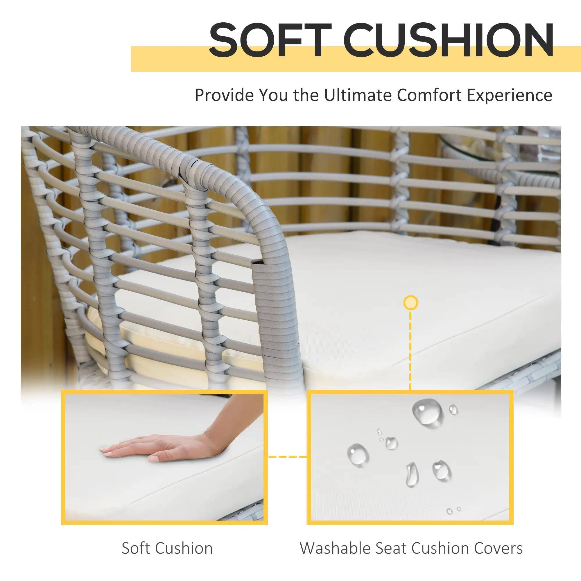 SOFT CUSHION
Provide You the Ultimate Comfort Experience
Soft Cushion
Washable Seat Cushion Covers