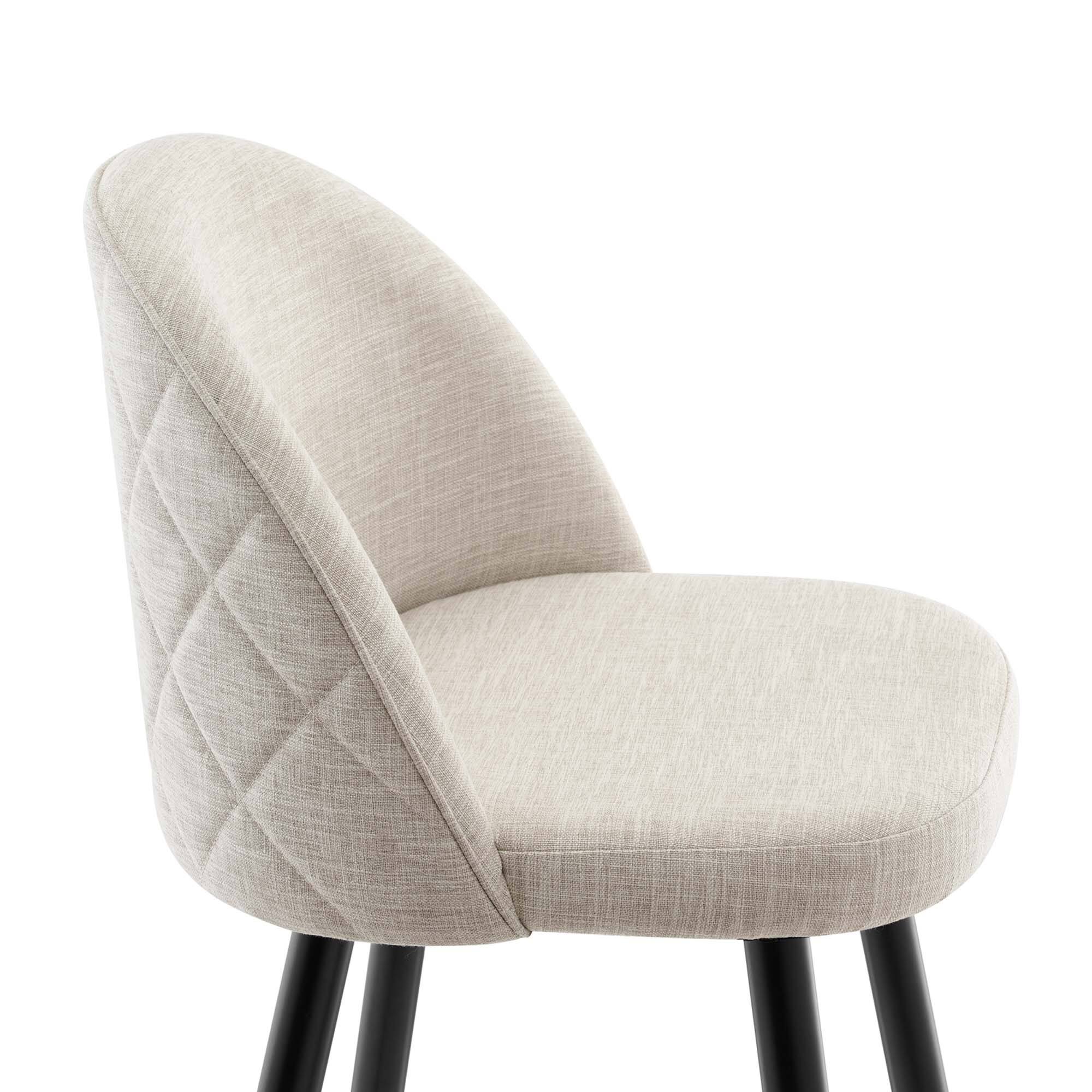 Alt View 6. Modway - Cordial Fabric Bar Stools Set of 2 by Modway - Beige.