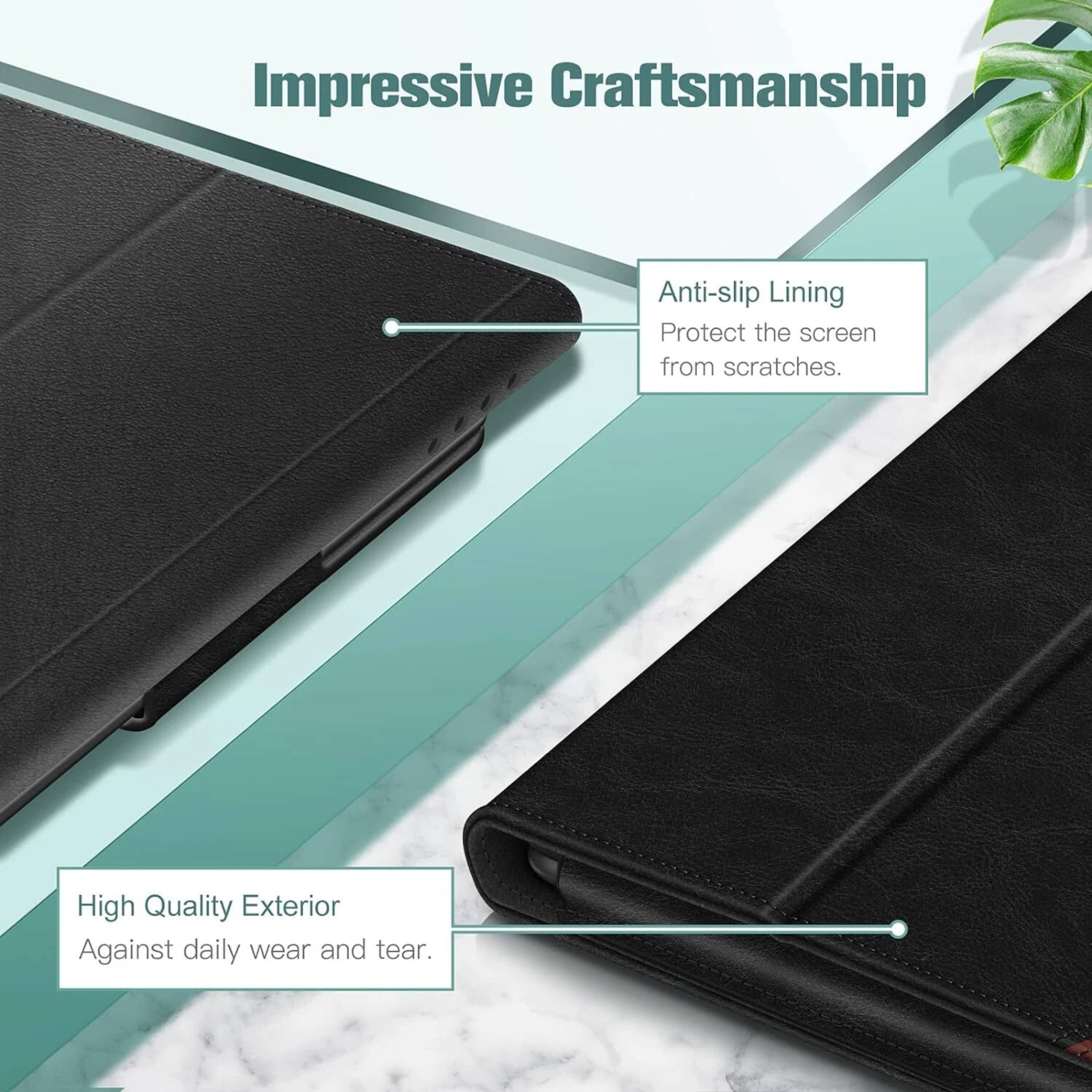 Impressive Craftsmanship

- Anti-slip Lining
  Protect the screen from scratches.

- High Quality Exterior
  Against daily wear and tear.