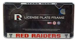 Rico Industries - Texas-Tech Raider's Chrome Metal License Plate Frame - Multi