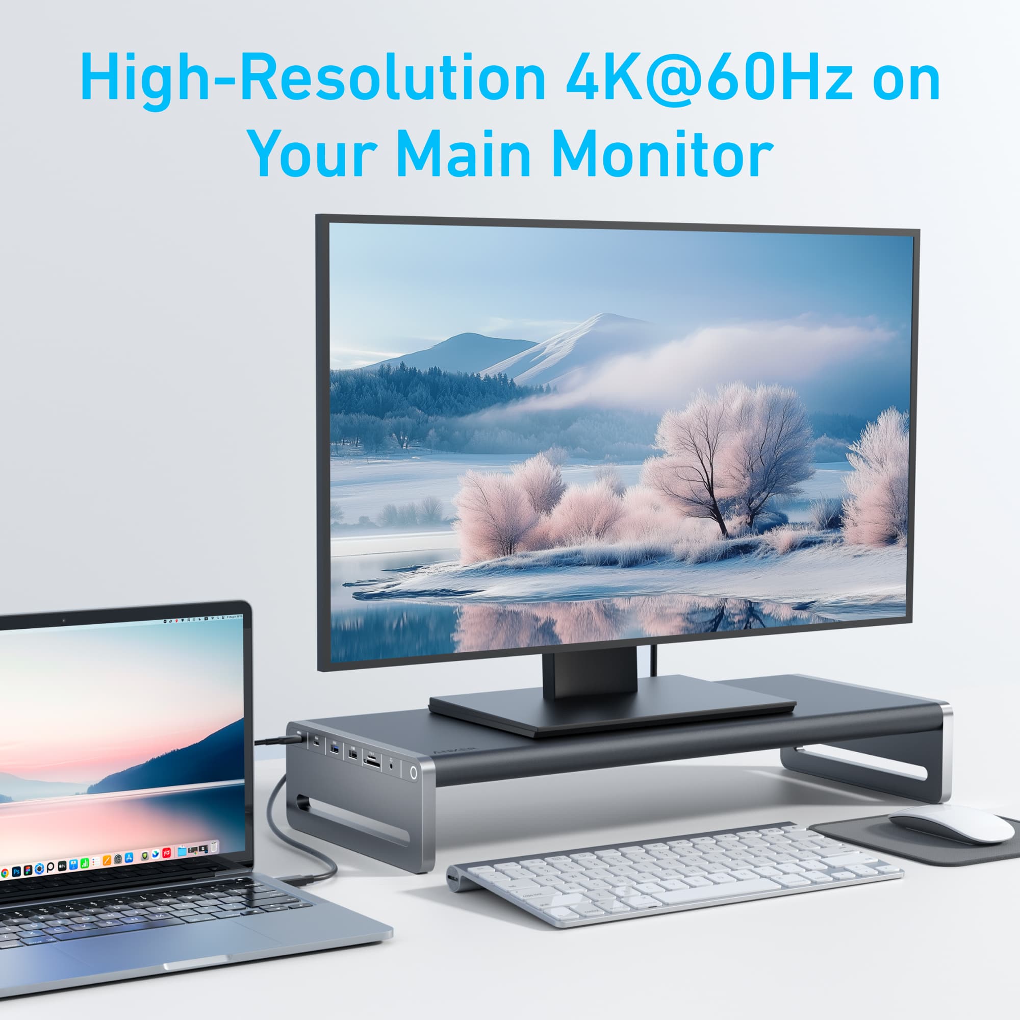 High-Resolution 4K@60Hz on Your Main Monitor