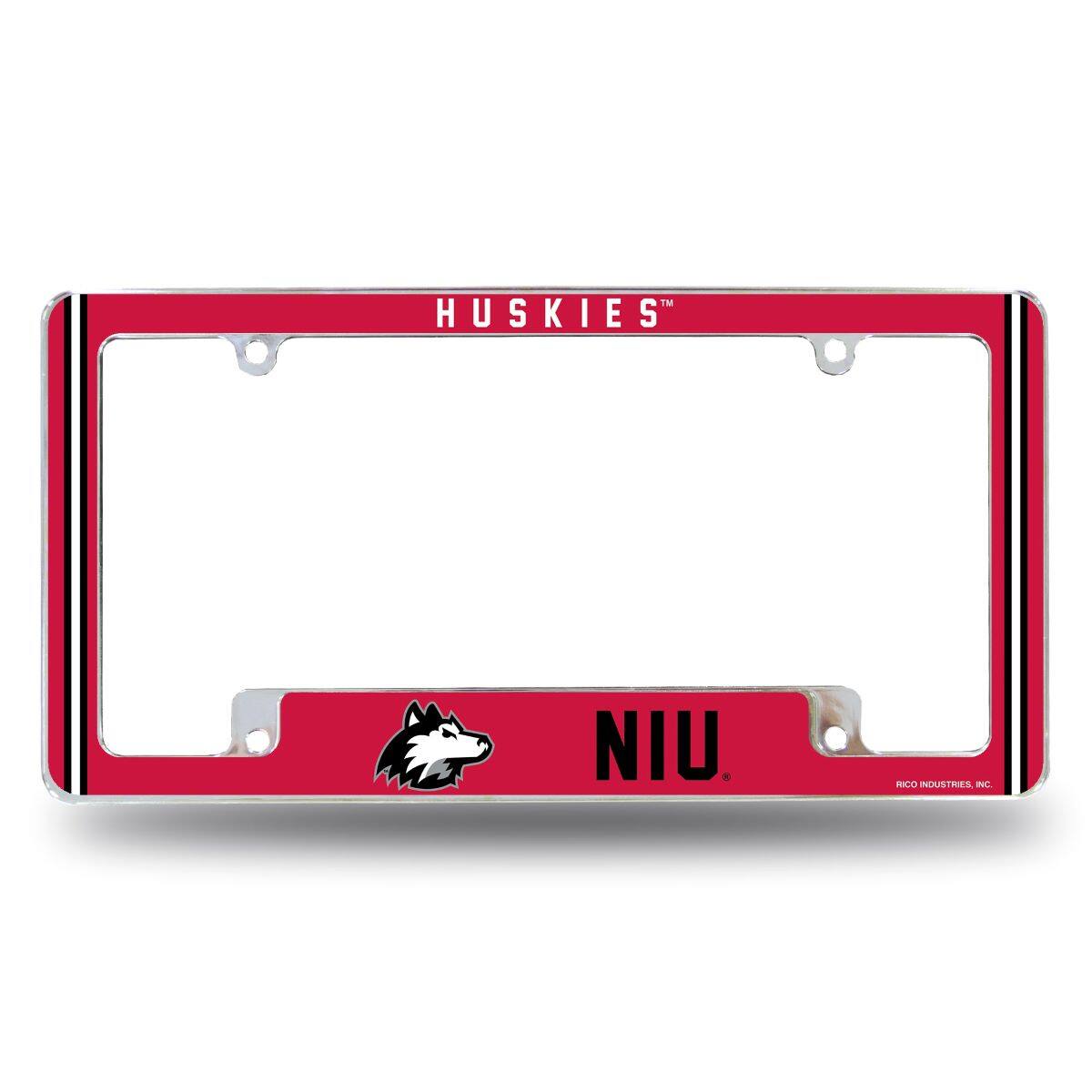 Northern Illinois Huskies Chrome Metal License Plate Frame