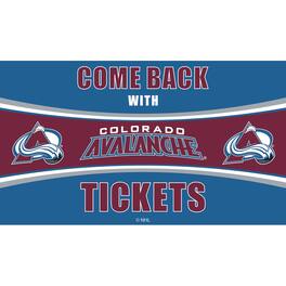 Evergreen Enterprises - Colorado Avalanche 28" x 16" Come Back With Tickets Door Mat - Multicolor
