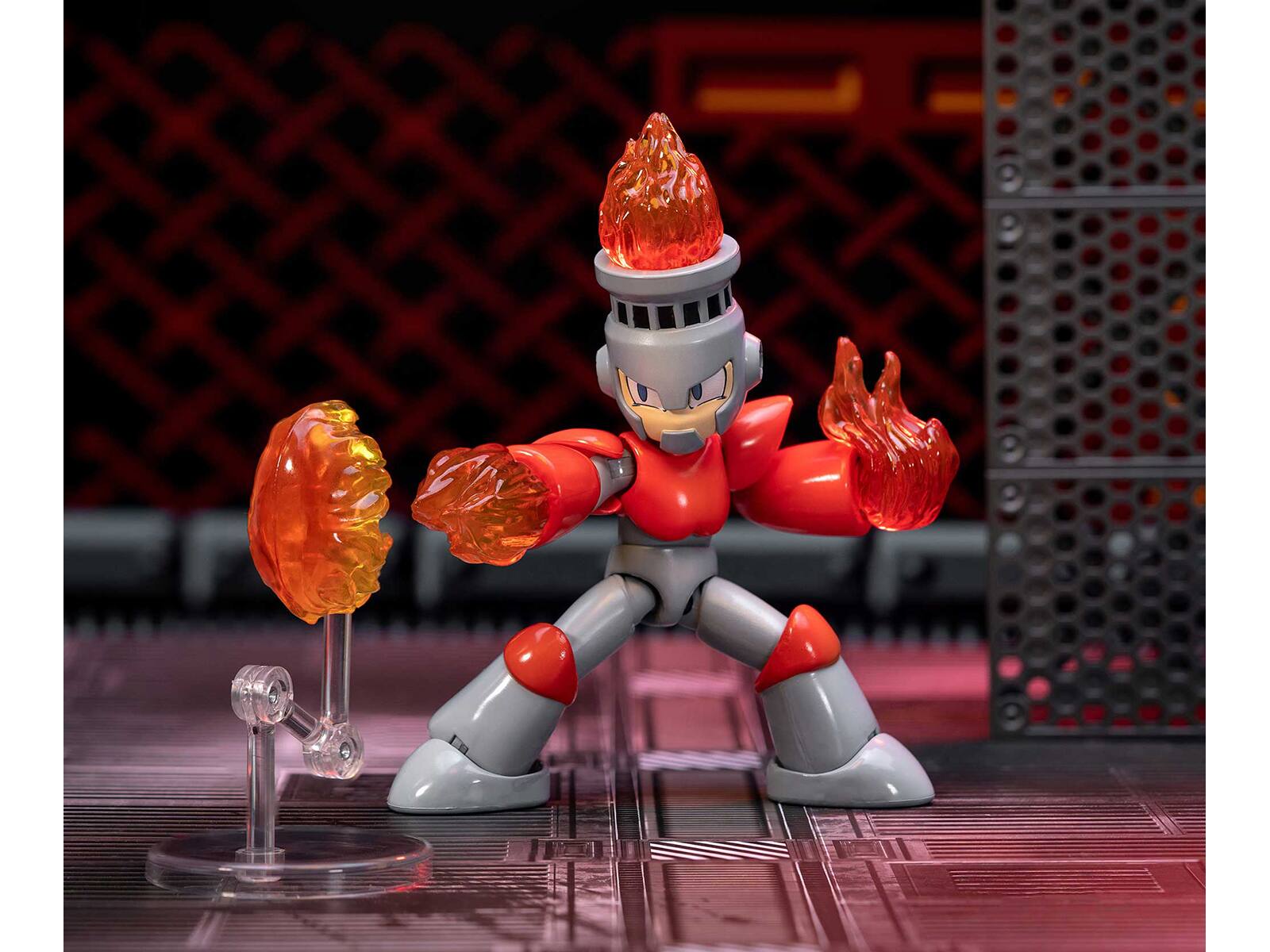 Alt View 5. Jada Toys - Jada Toys - MegaMan - 4.5 Fire Man   - Collectibles - Multicolor.