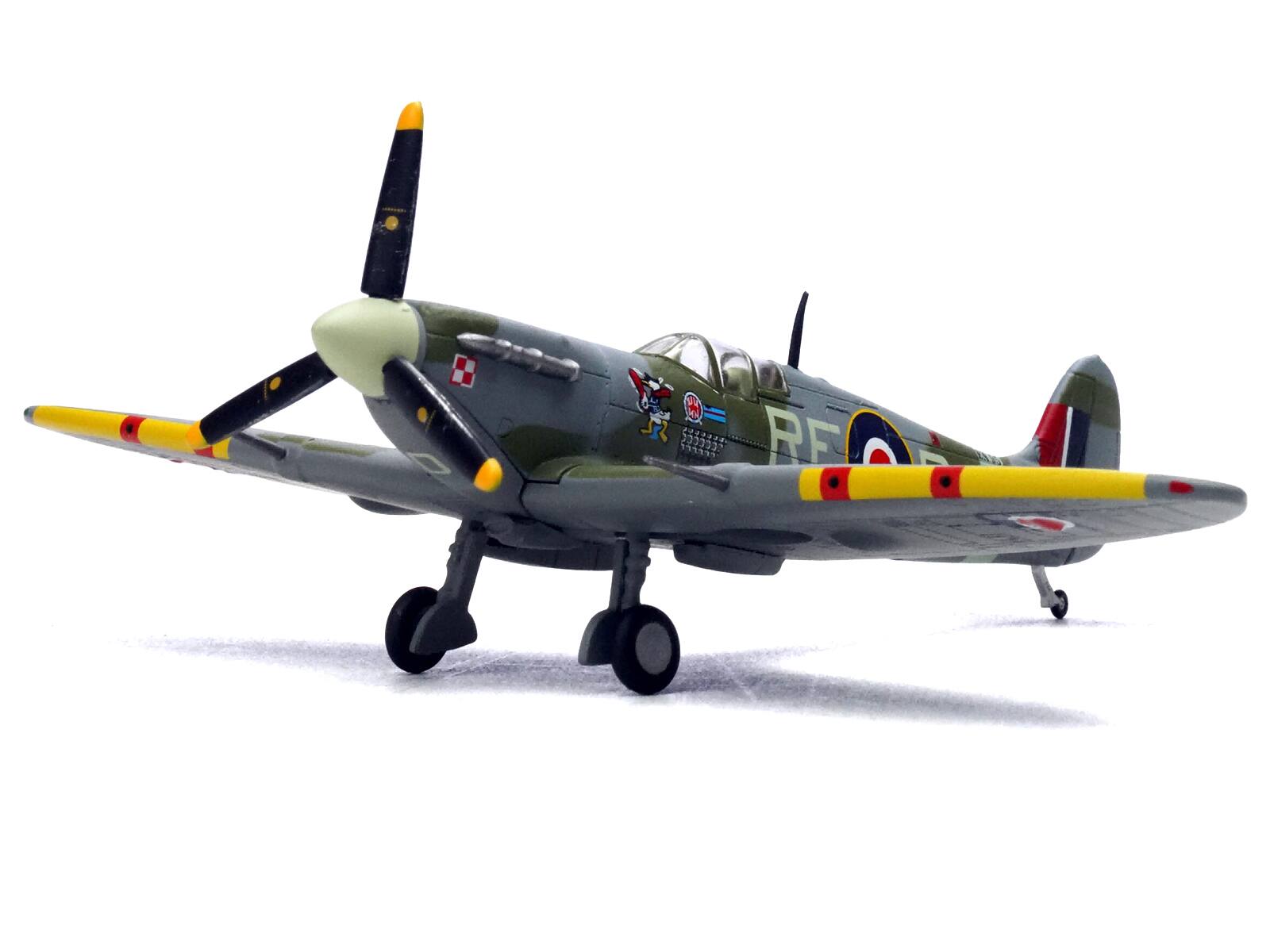 Alt View 3. Legion - Supermarine Spitfire Mk Vb Aircraft "No. 303 Polish Kosciuszko Squadron" 1943 Royal Air Force 1/72 Diecast Model Legion.