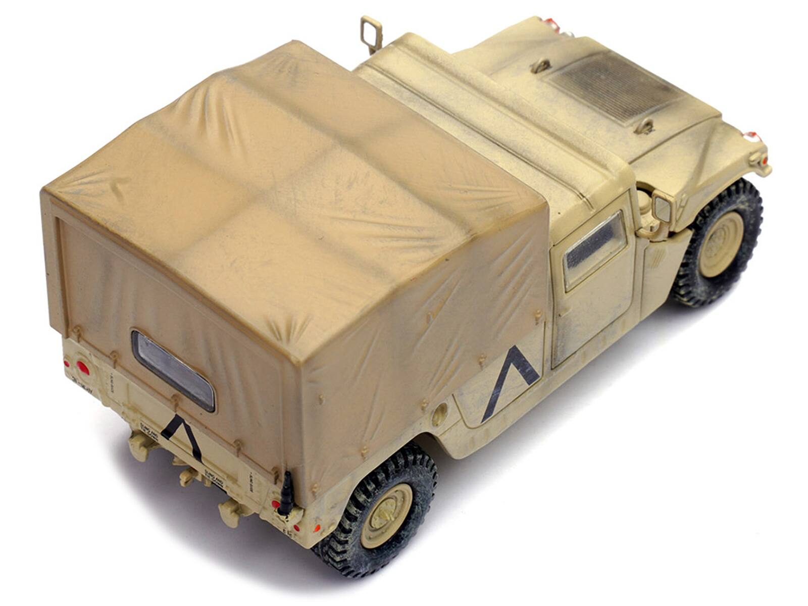 Back. Panzerkampf - M998 HMMWV 1st Battalion 37th Armored Reg 3rd Combat Brigade 1st Armored Division Gulf War 1991 Military Miniature 1/64 - Brown.
