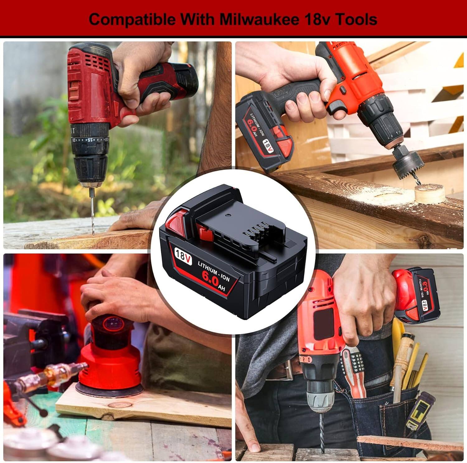 Compatible With Milwaukee 18v Tools