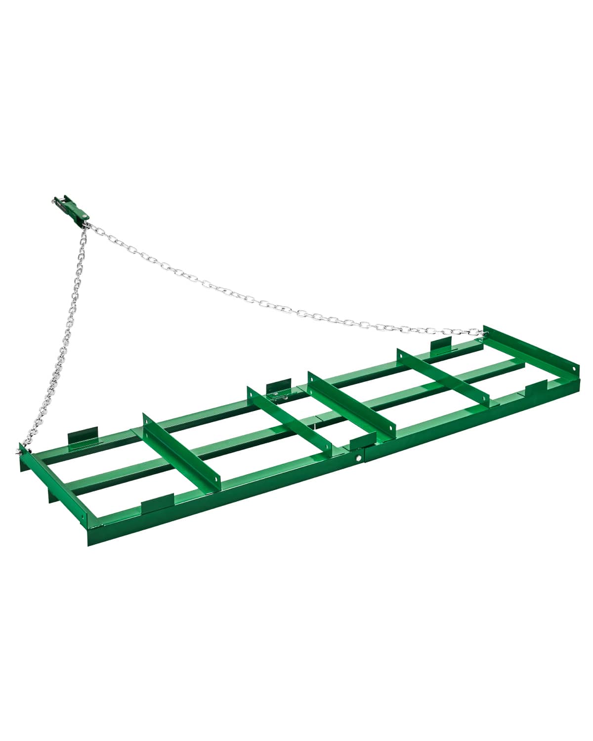 VEVOR - Drag Harrow, 6 ft Heavy Duty Tow Behind Drag Harrow with Adjustable Bars & 72 in Chain, Driveway Grader Landscape Rake - Green