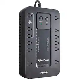 CyberPower - EC750GTAA 750VA Desktop UPS - Black