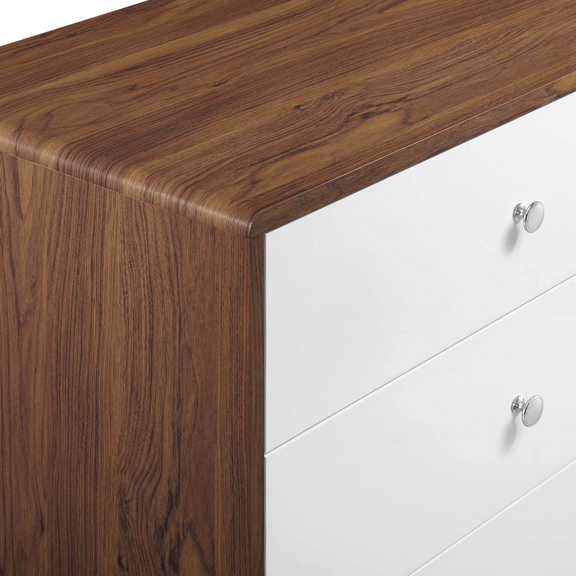 Alt View 4. Modway - Transmit 60" Dresser by Modway - Walnut White.