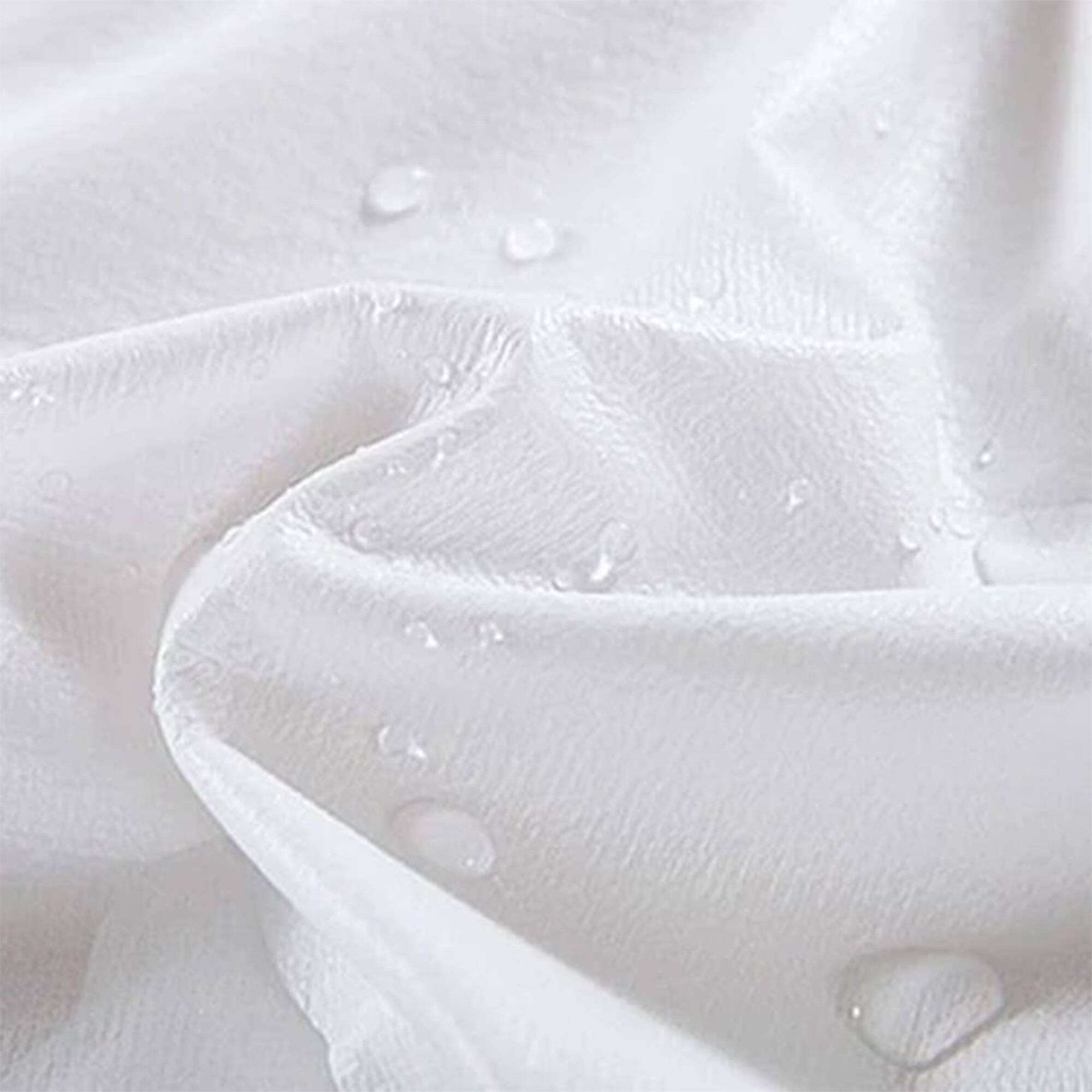 Alt View 4. Sleepgram - Sleepgram Breathable Sweat Proof Cotton Cover Mattress Protector, Full, White - White.