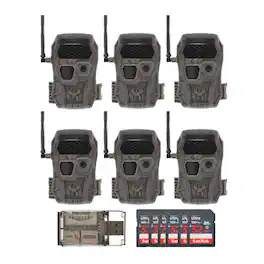 Wildgame Innovations - Encounter XT Cellular 26MP Trail Camera with 32GB Card 6-Pk