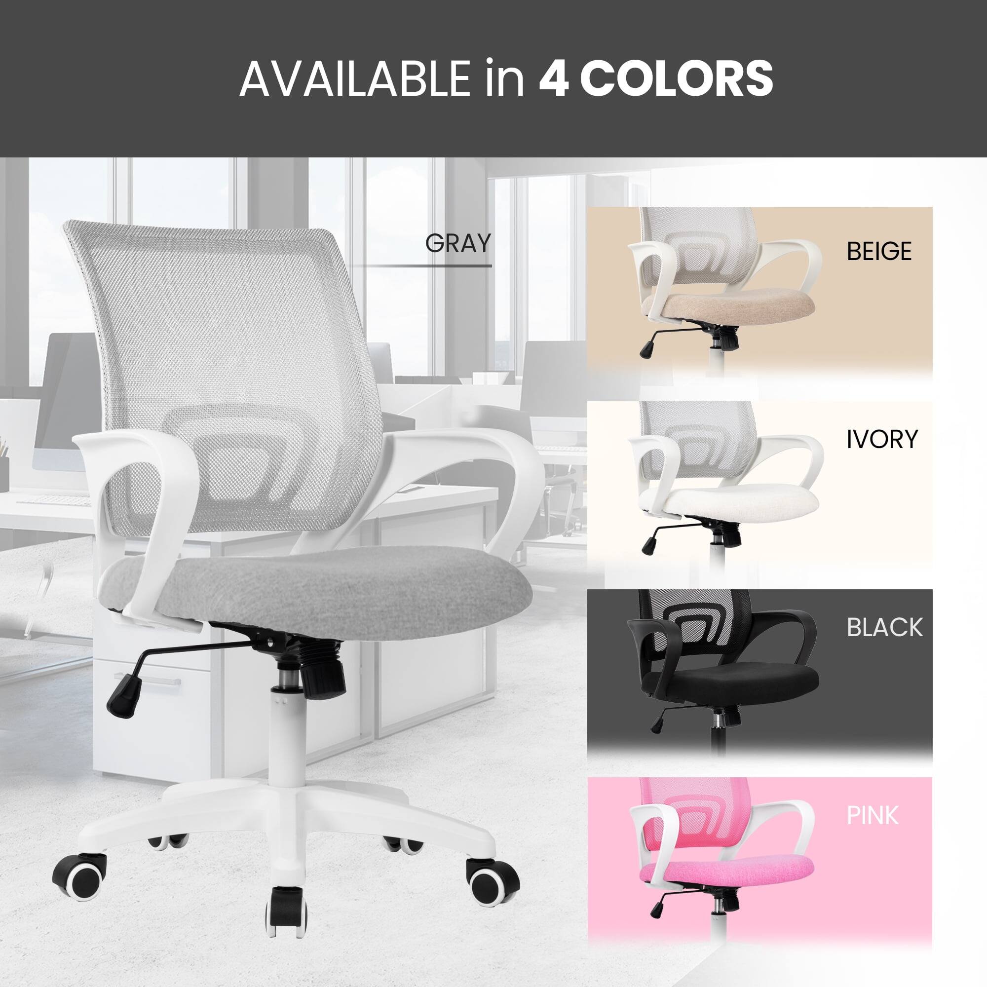 AVAILABLE in 4 COLORS

GRAY  
BEIGE  
IVORY  
BLACK  
PINK