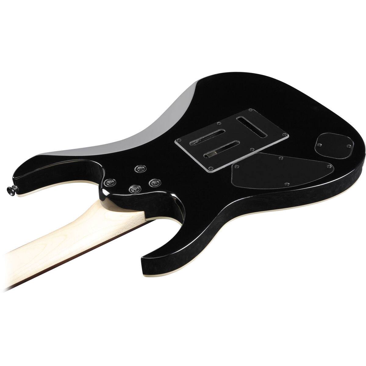 Alt View 5. Ibanez - Ibanez RGA Gio GRGA120QA Electric Guitar, Transparent Black Burst.