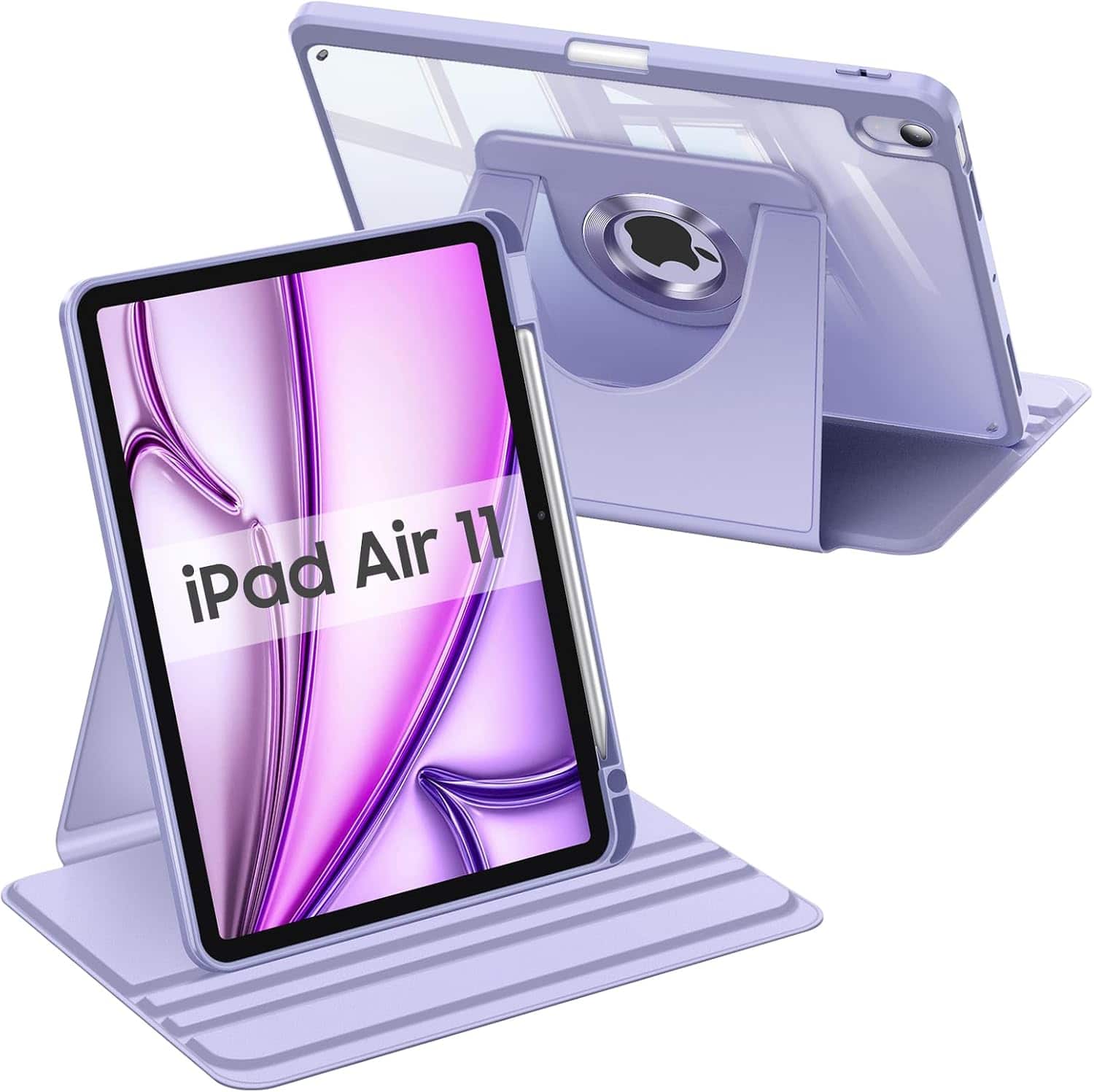 Fintie - Rotating Case for iPad Air 11-inch (M4/M3/M2) & iPad Air 4th/5th Gen 10.9 inch | 360° Swivel Stand & Pencil Holder - Purple price history on PriceWatchPro