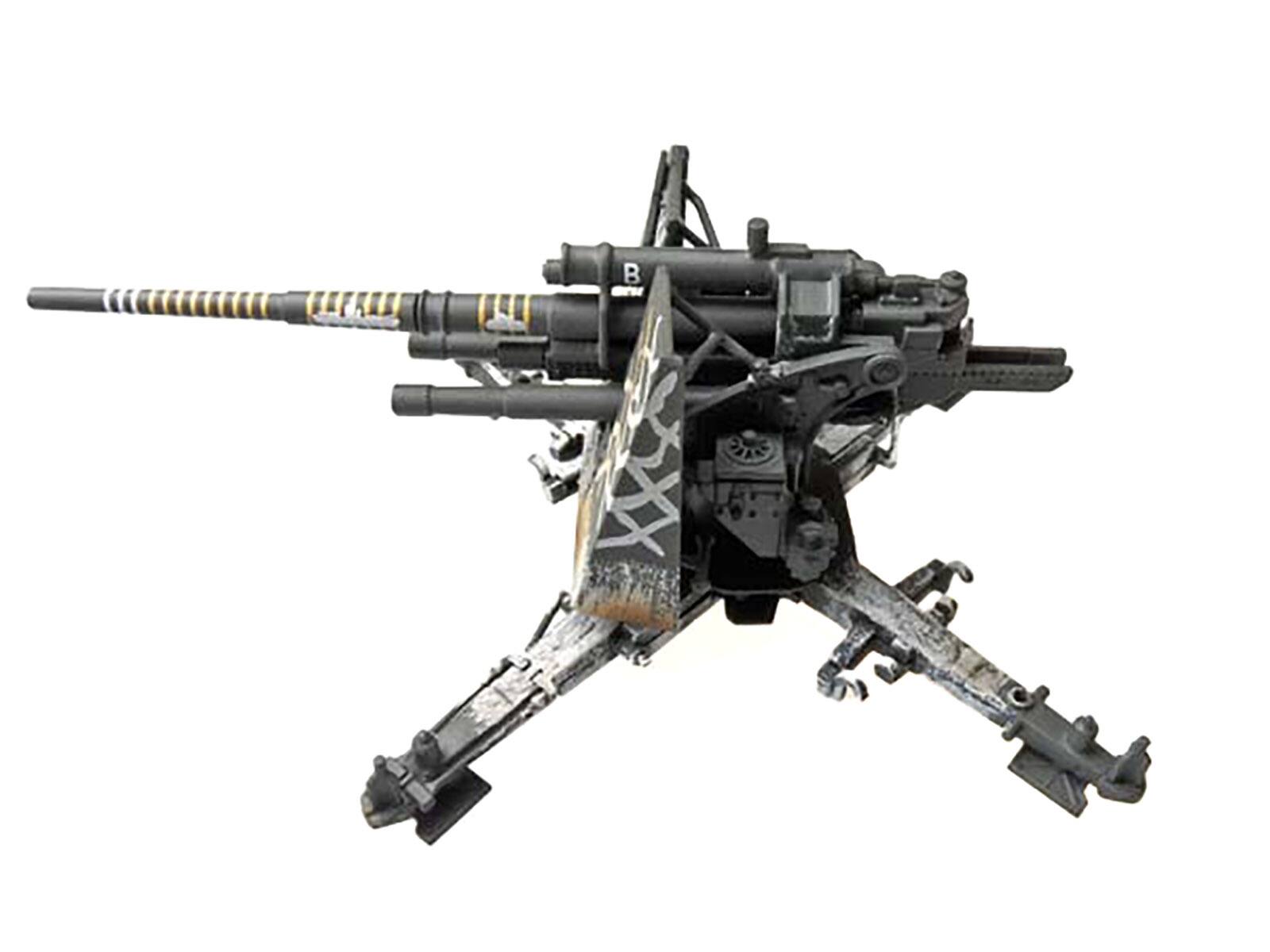 Angle. Panzerstahl - 8.8cm Flak18 Gun "Unidentified Unit Russia" (1941/1942) German Army 1/72 Diecast Model by Panzerstahl - Multicolor.