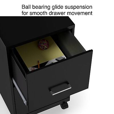 Ball bearing glide suspension for smooth drawer movement