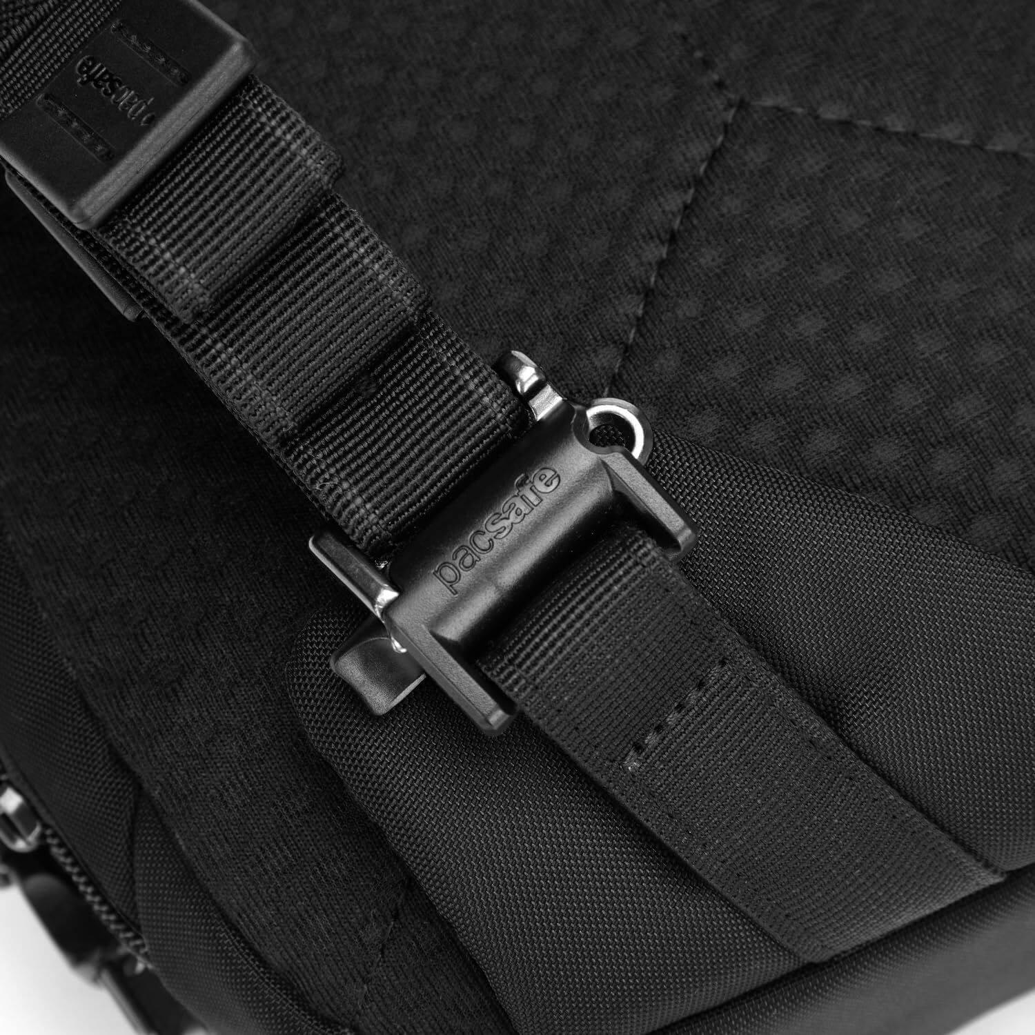 The text on the image reads:

- "pacsafe"
- "pacsafe"