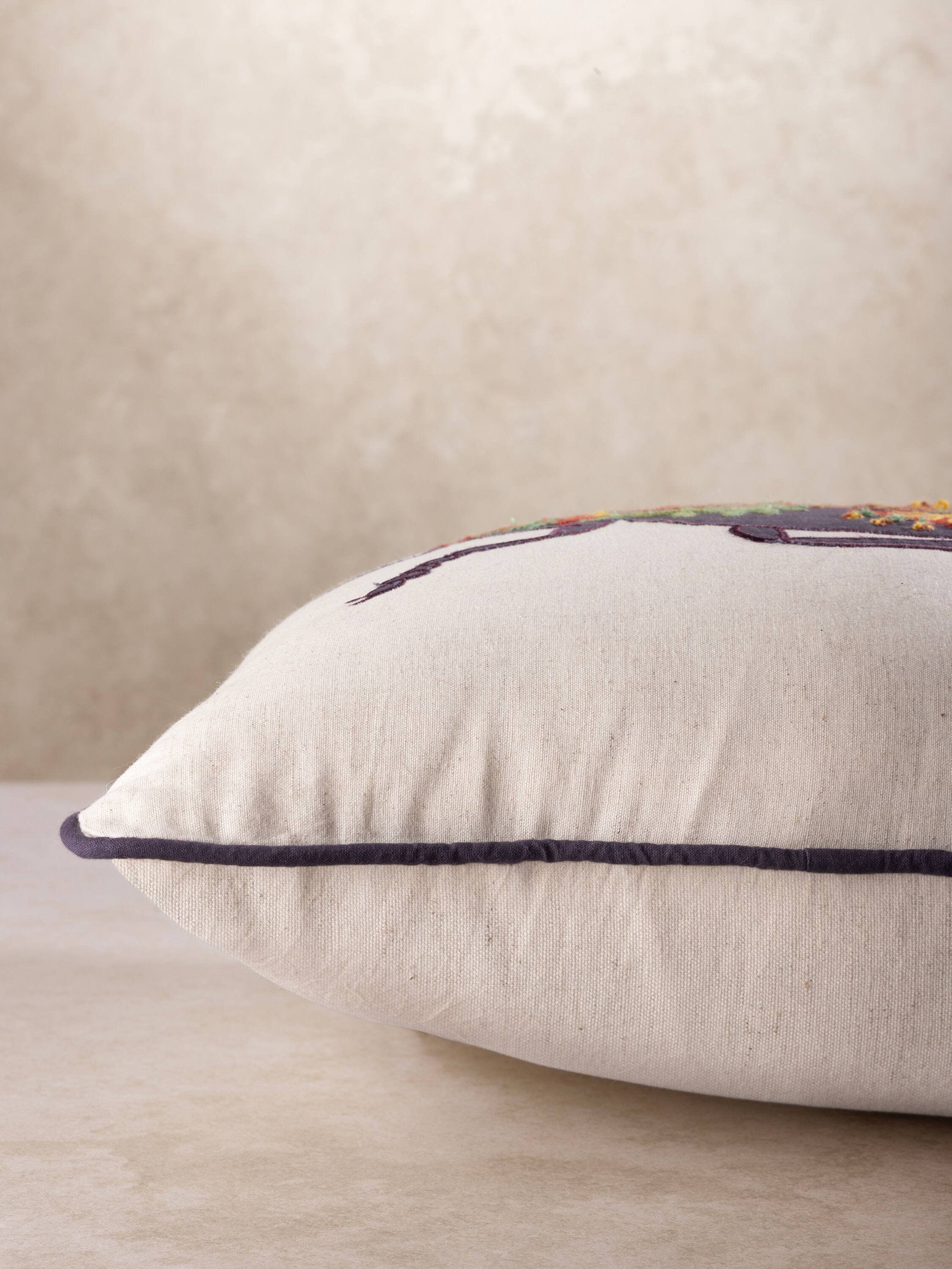 Left. GAURI KOHLI - Udaipur Pillow - Multicolored.