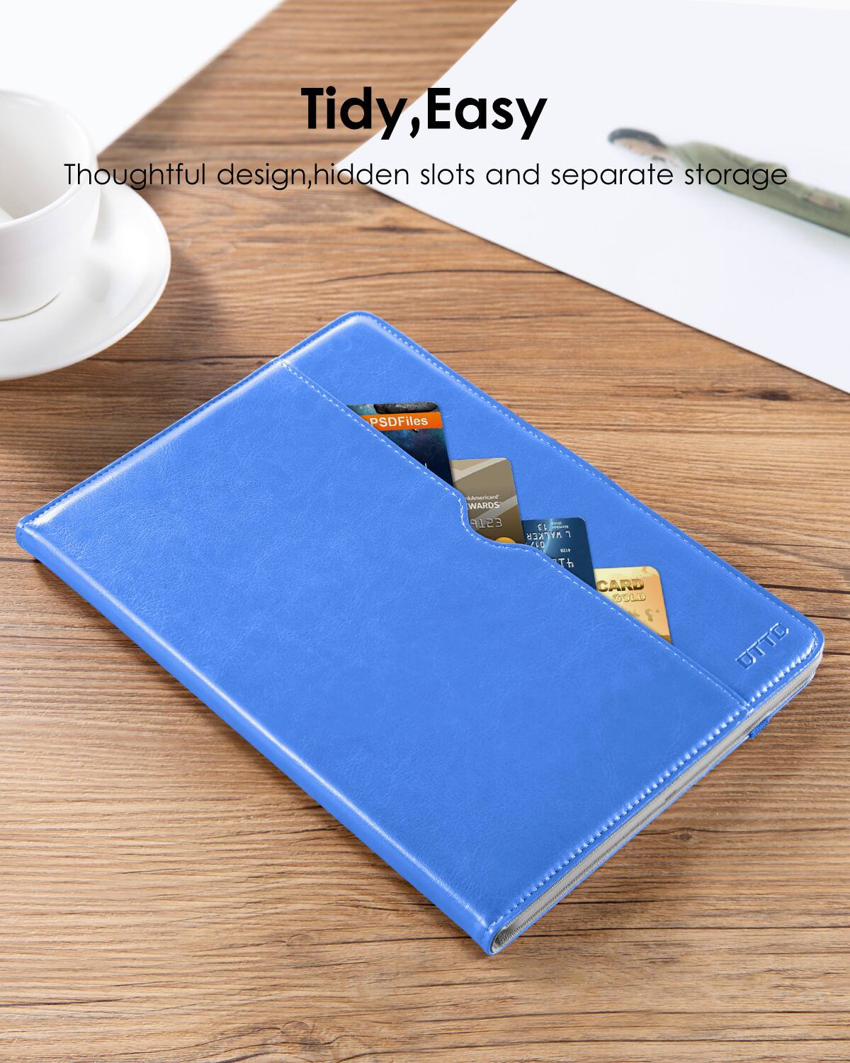 Tidy, Easy  
Thoughtful design, hidden slots and separate storage  

PSDFiles  
WARDS  
1 40 -  
Th CARD  
GOLD  
UTTC