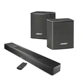 Bose - Smart Soundbar 600, Black with Wireless Surround Speakers (Pair)