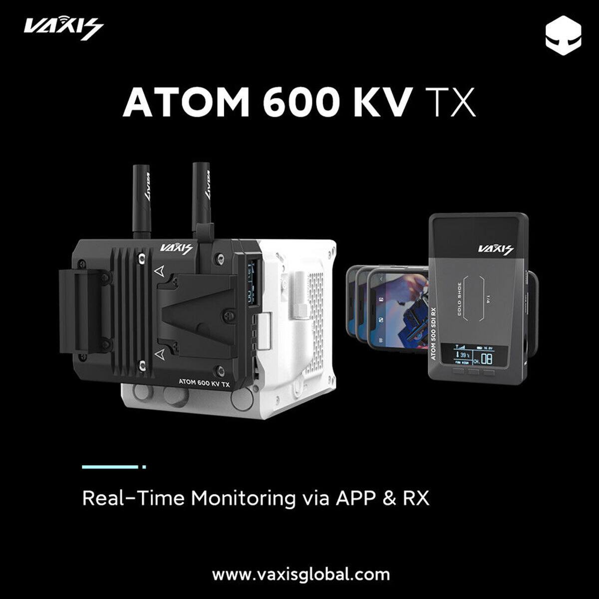 VAXIS  
ATOM 600 KV TX  
DE 8  
RX SDI 500 ATOM  
SHNE BULD 139  
ra 08  
Real-Time Monitoring via APP & RX  
www.vaxisglobal.com