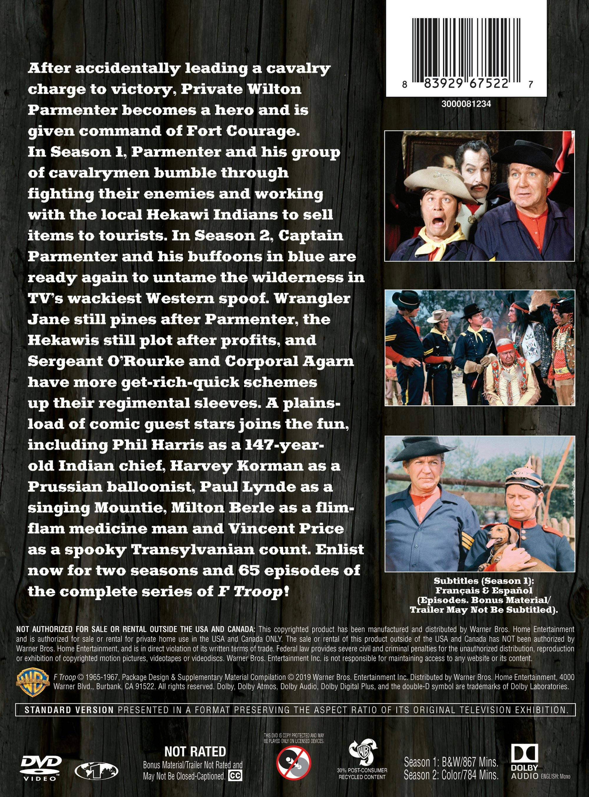 Angle. F Troop: The Complete Series (Box Set) [DVD].