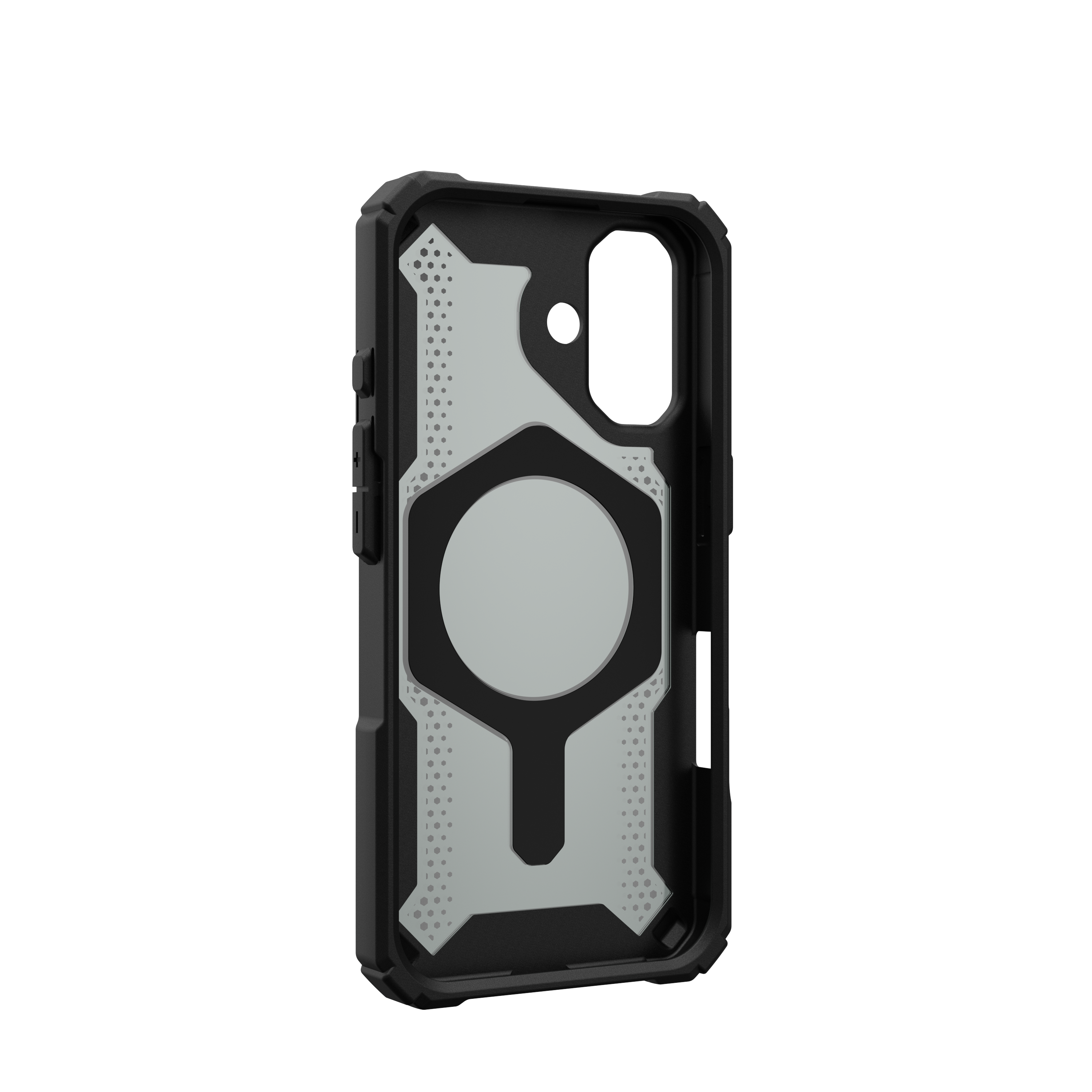 Alt View 13. UAG - Plasma XTE Series Case with Magsafe for Apple iPhone 16 - Black/Orange.