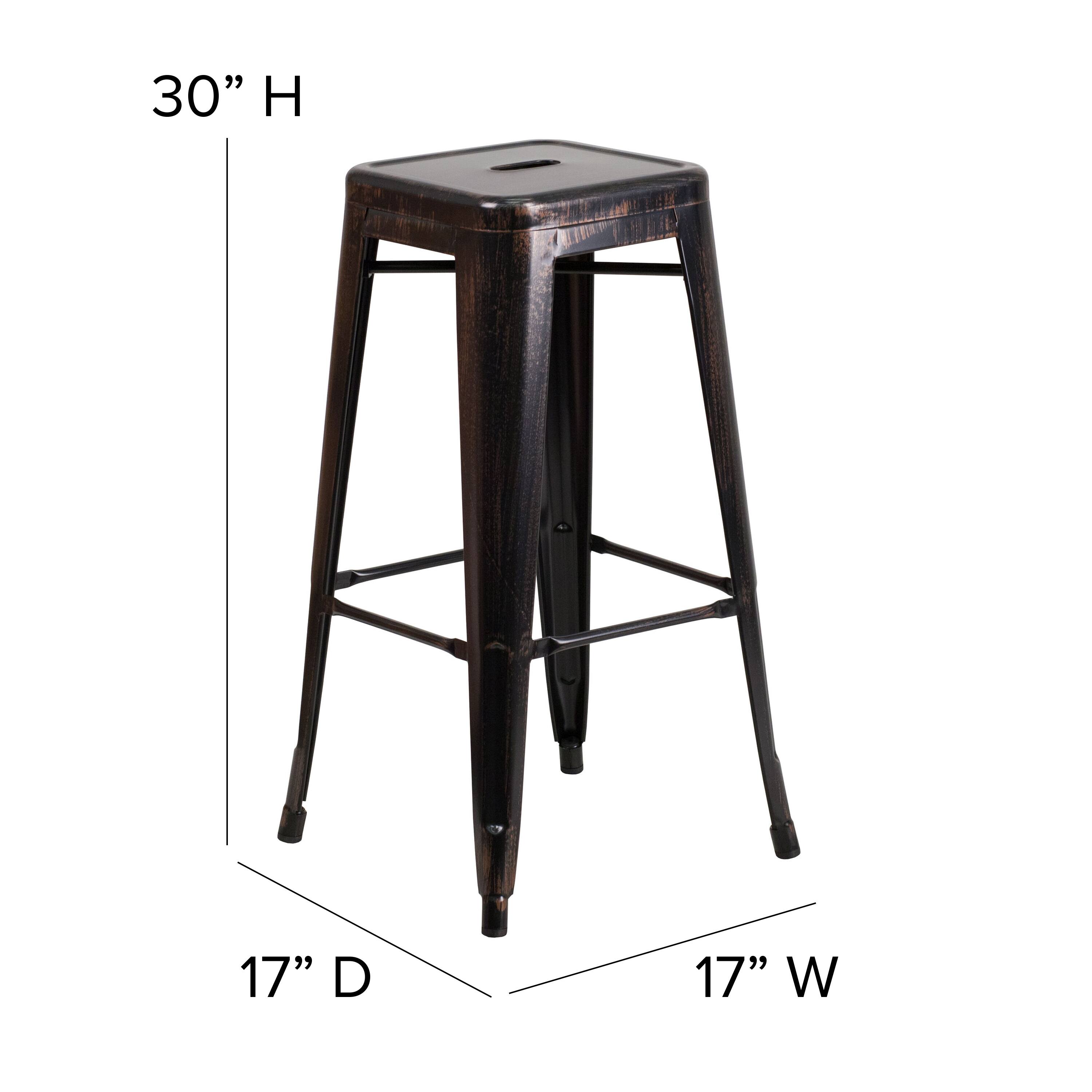 30" H 17" D 17" W