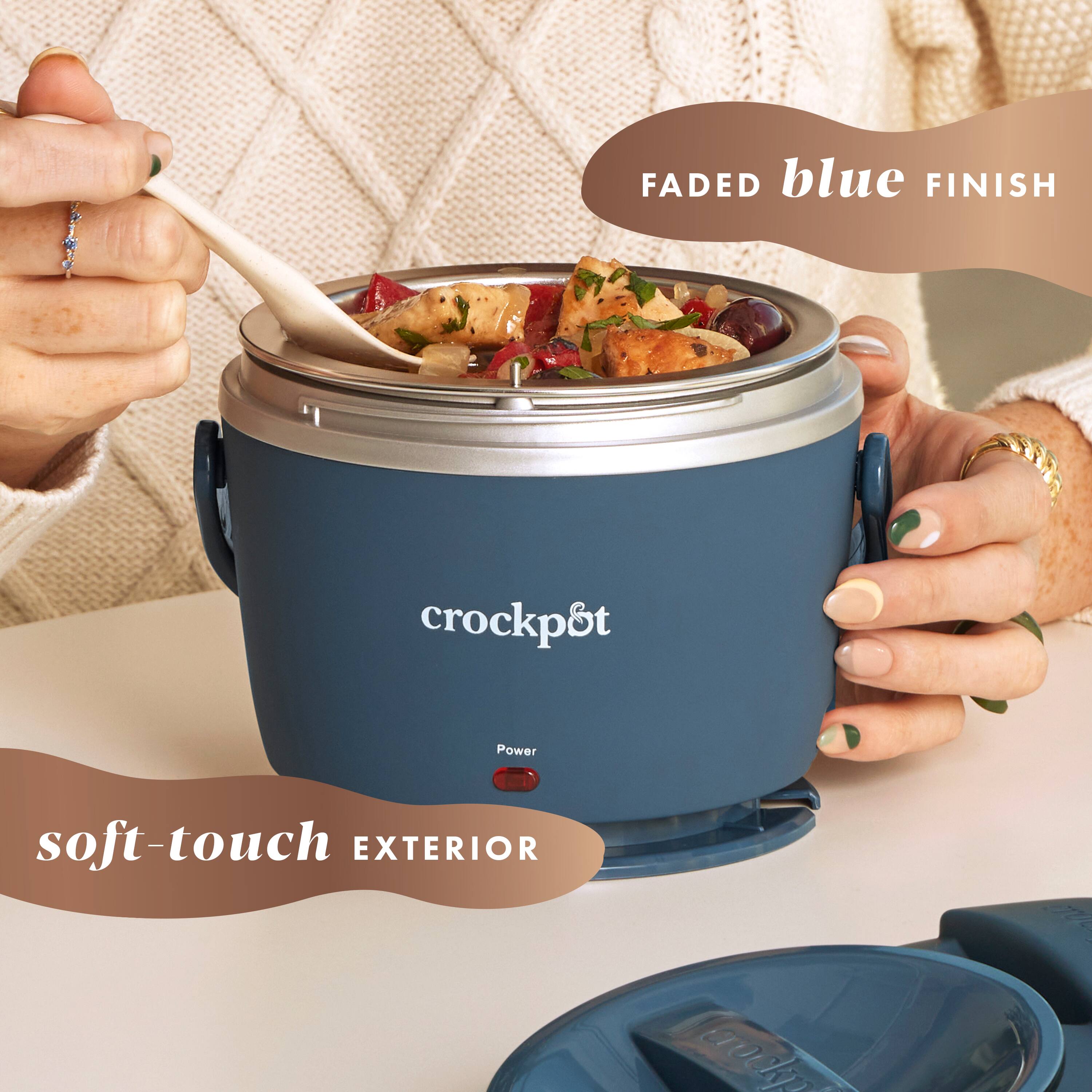FADED blue FINISH, crockpot, Power, soft-touch EXTERIOR