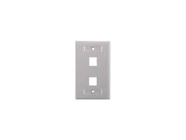 Cables to Go - C2G 03410 One Keystone Single Gang Wall Plate, White