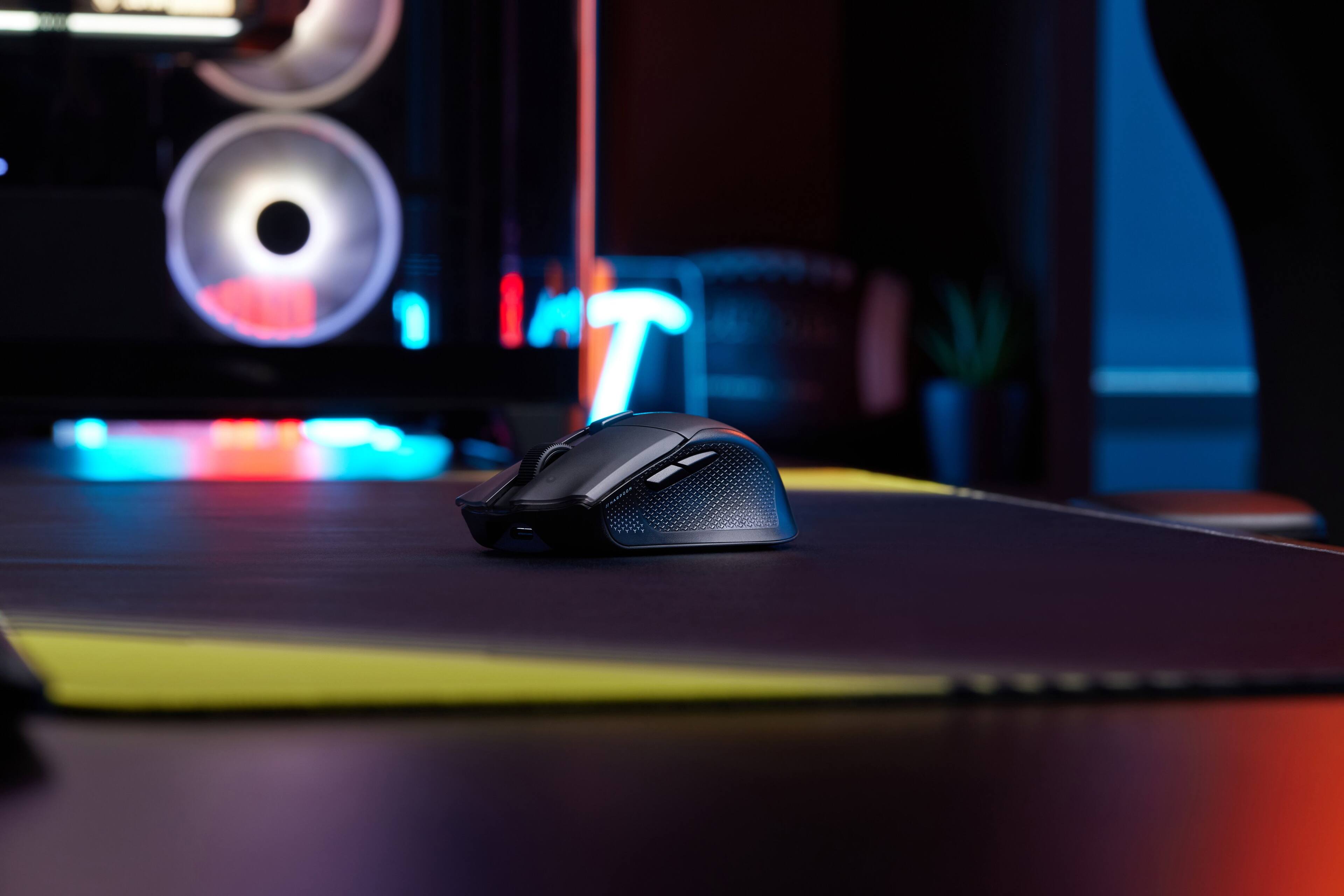 Alt View 7. CORSAIR - HARPOON v2 WIRELESS Gaming Mouse - Black.
