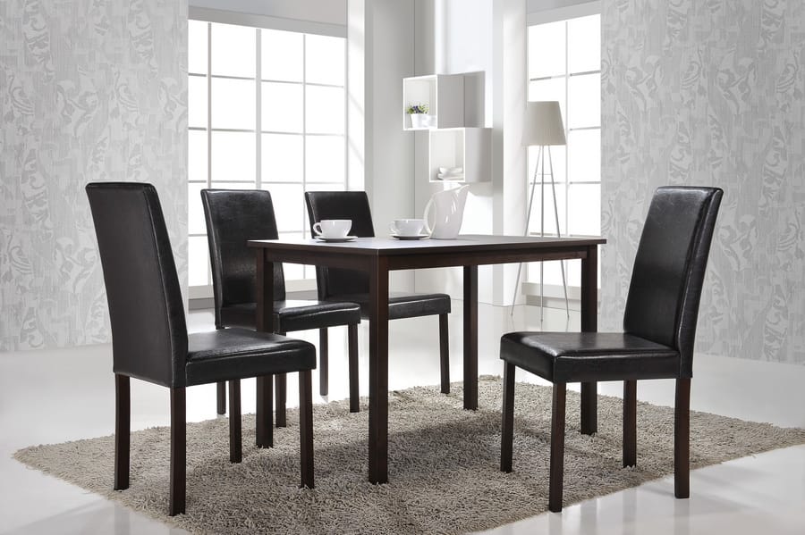 Baxton Studio - Andrew Modern Dining Chair - Dark Brown