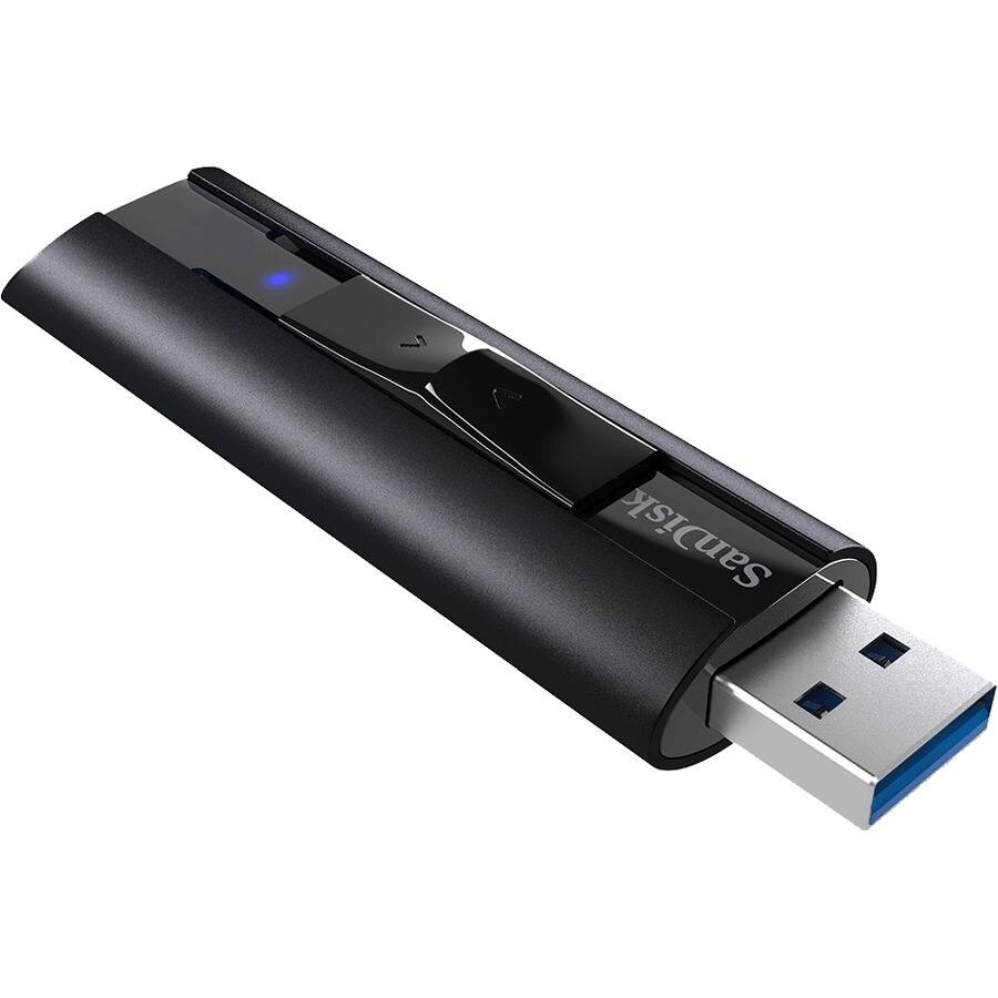 Alt View 2. SanDisk - SanDisk Extreme PRO USB 3.2 Solid State Flash Drive - 512 GB - USB 3.2 (Gen 1) Type A - 420 MB/s Read Speed - 380 MB/s W - Unknown.