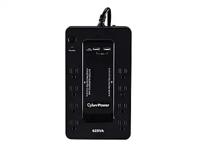 CyberPower 625VA
SUNGE AND OUTLETS PROTECTED