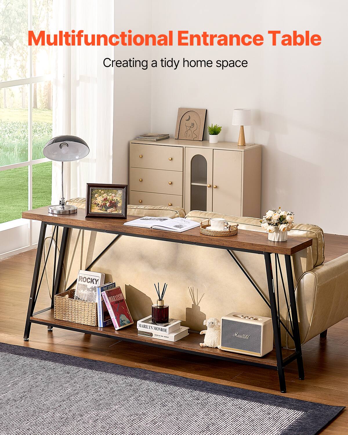 Multifunctional Entrance Table  
Creating a tidy home space  

ROCKY  
MARYISM  
MARILYN MONROE