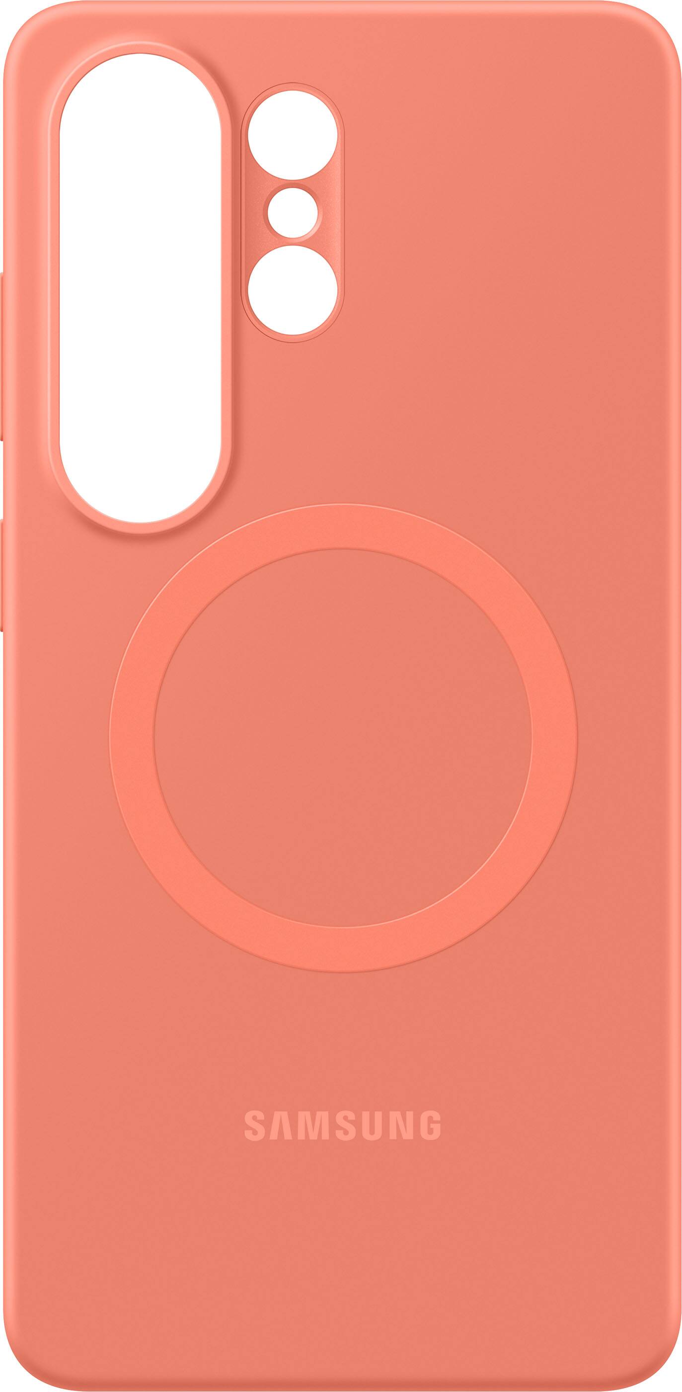 Alt View 13. Samsung - Galaxy S26 Ultra Silicone Magnet Case - Coral Red.