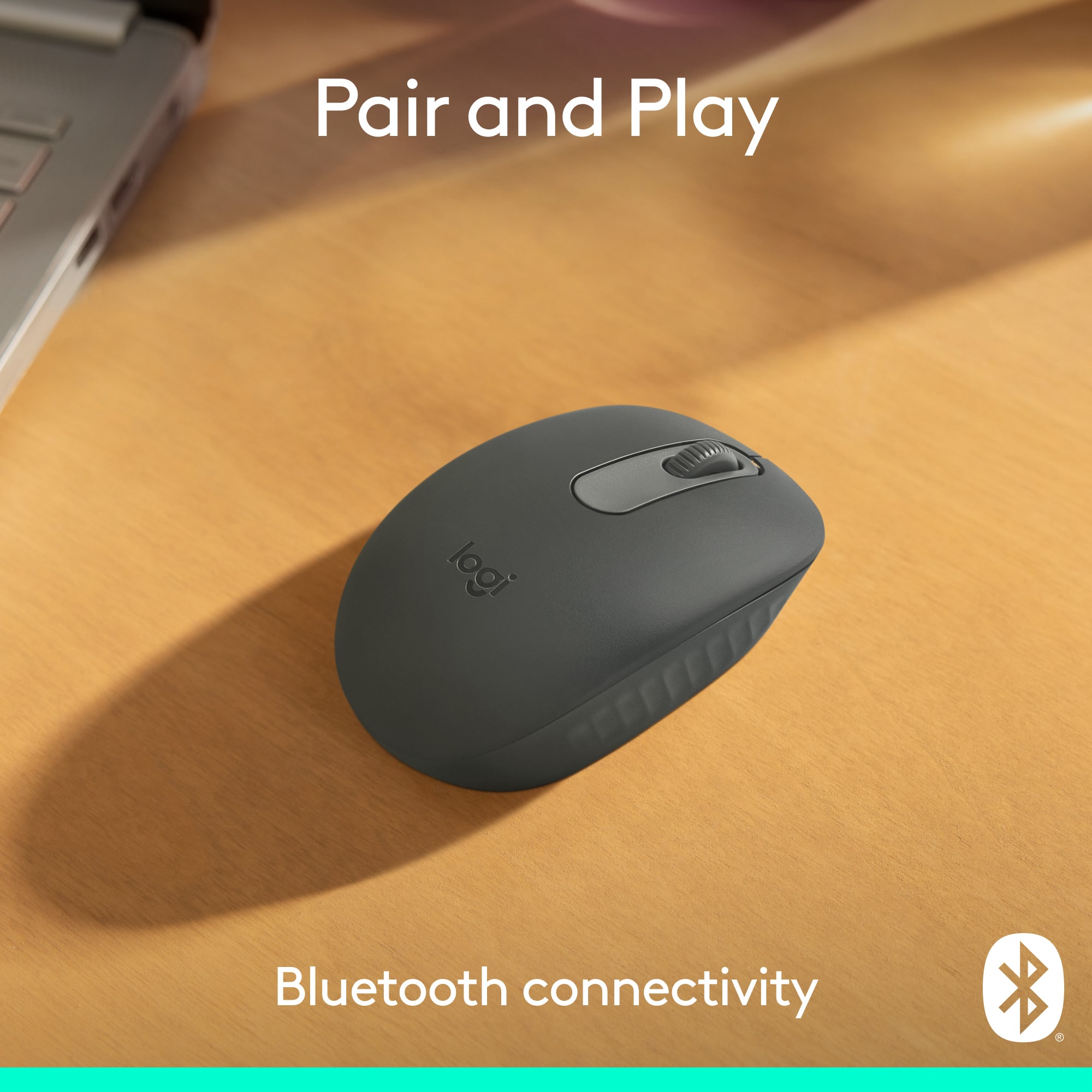 Pair and Play logi Bluetooth connectivity.
