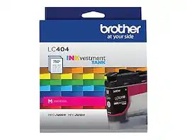 Brother - LC404 Standard Yield Ink Cartridge, Prints Up to 750 Pages (LC404MS) - Magenta