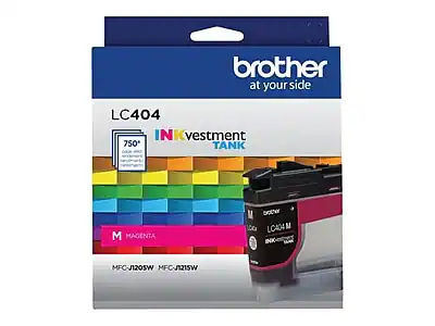 brother at your side
LC404 INKvestment TANK
750*
M MAGENTA
MFC-J120SW MFC-J121SW
