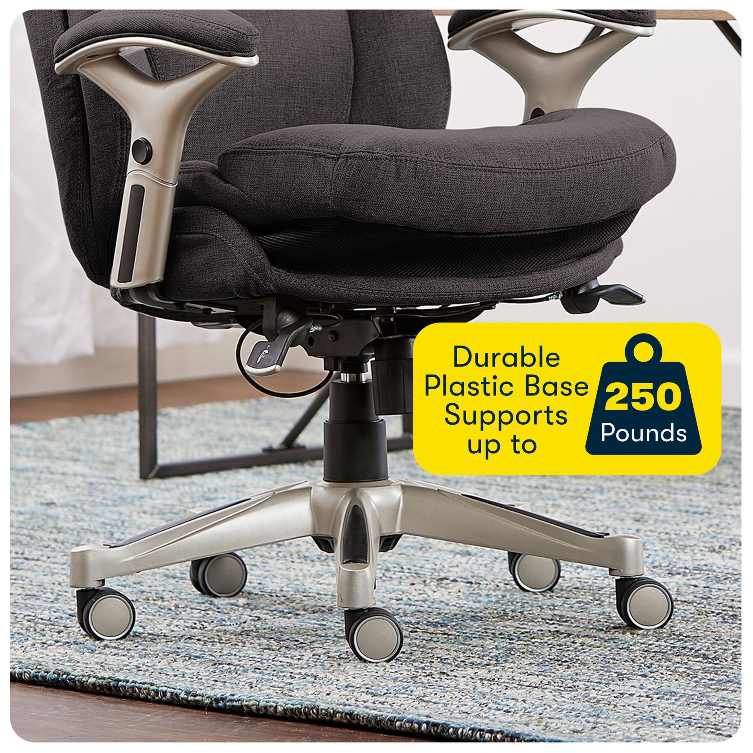 Alt View 19. Serta - Upholstered Back in Motion Health & Wellness Manager Office Chair - Fabric - Dark Gray.