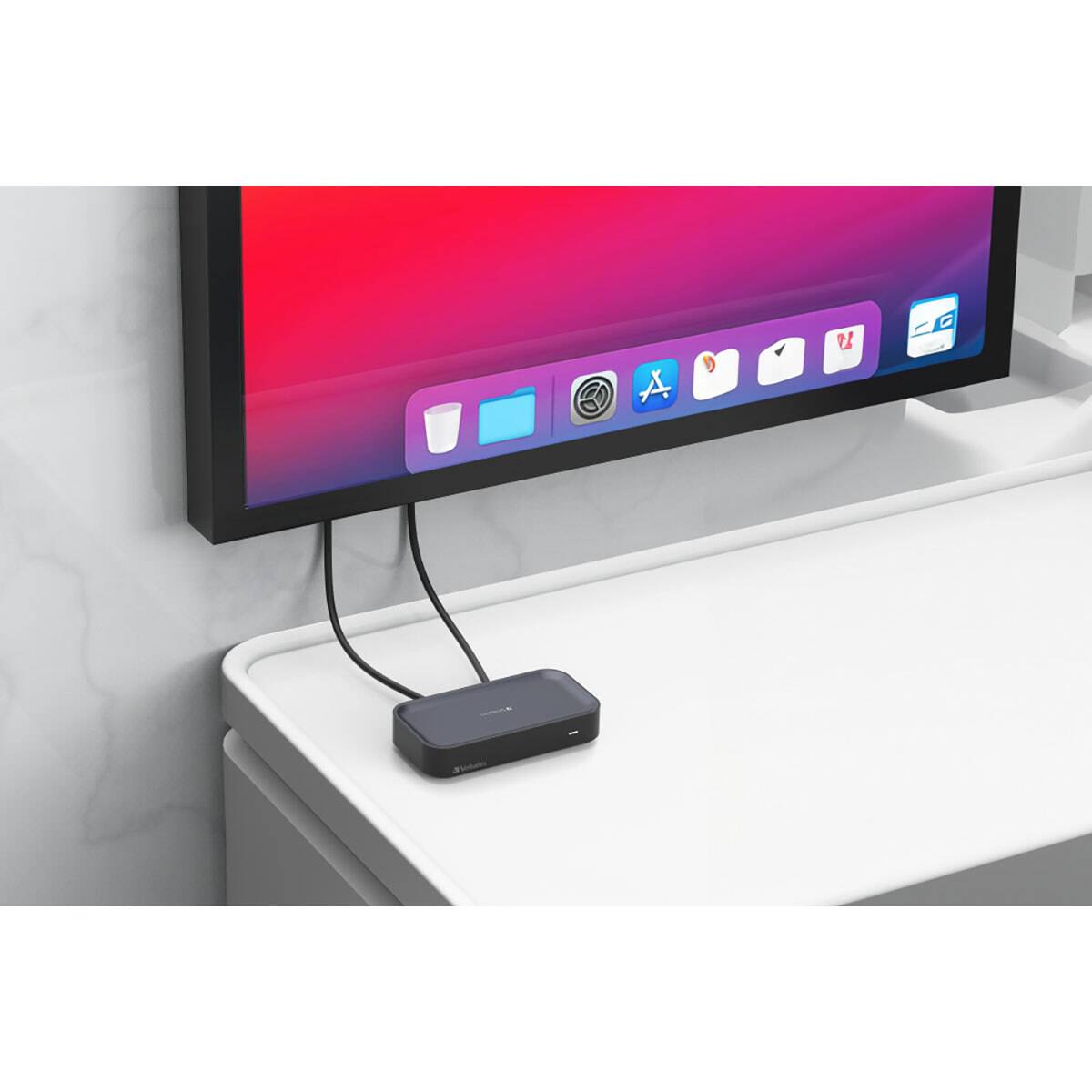 Alt View 7. Verbatim - Verbatim WDA-01 Share My Screen FHD USB-C Wireless Display Adapter with Hub - Gray.