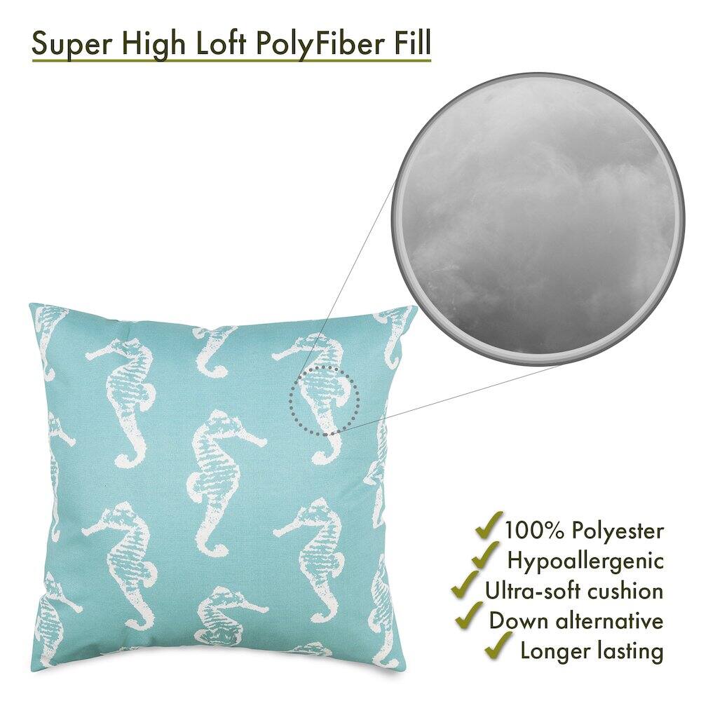 Super High Loft PolyFiber Fill

- 100% Polyester
- Hypoallergenic
- Ultra-soft cushion
- Down alternative
- Longer lasting