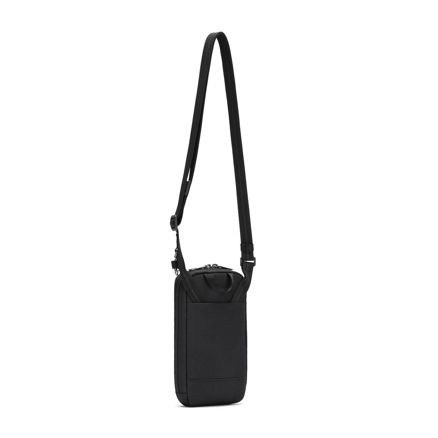 Back. Pacsafe - RFIDsafe Tech Crossbody (Jet Black) - Jet Black.